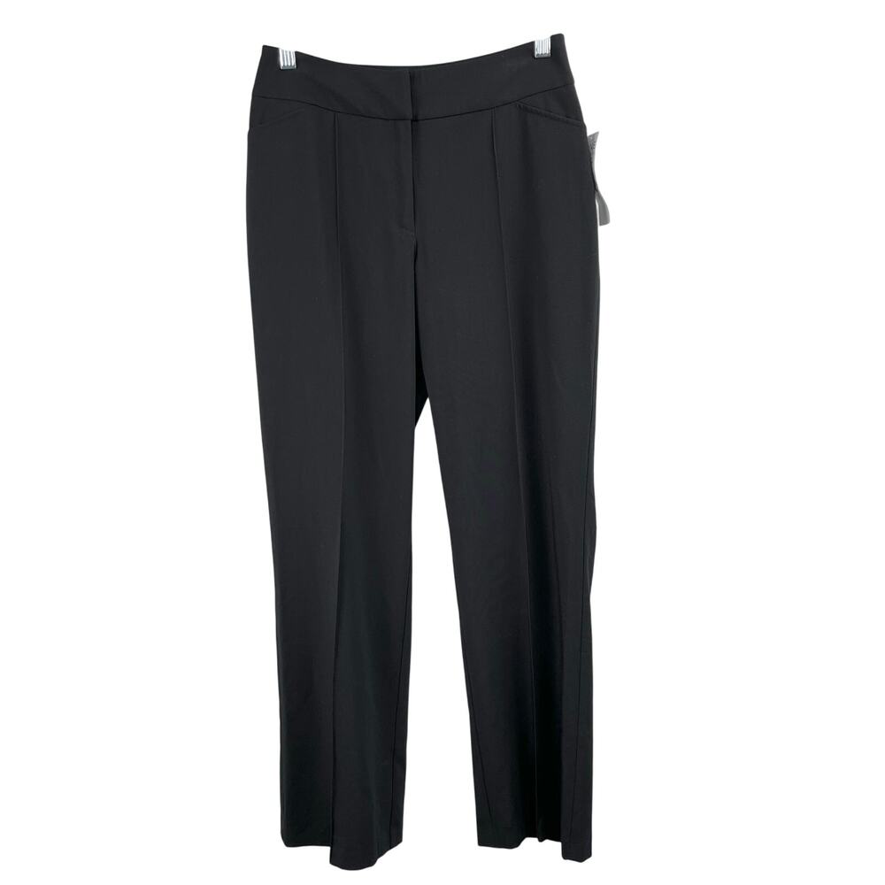 Vintage Y2K Nine & Co Black Straight Leg Dress Pants NWT 4P Slacks Office Siren